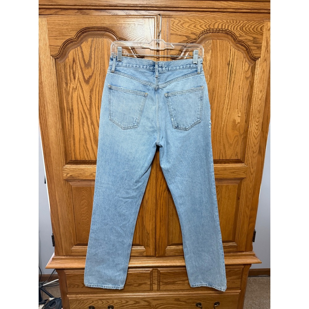 AGOLDE Lana Straight Leg Jeans Fiction Light Wash Blue Denim 27 NWT A140C-1141 - Picture 7 of 8